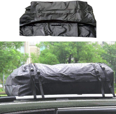 Caartonn Roof Top Cargo Carrier for Cars, Vans and SUVs.Car Travel Waterproof Roof Top Cargo Luggage Travel Bag (16 Cubic Feet)