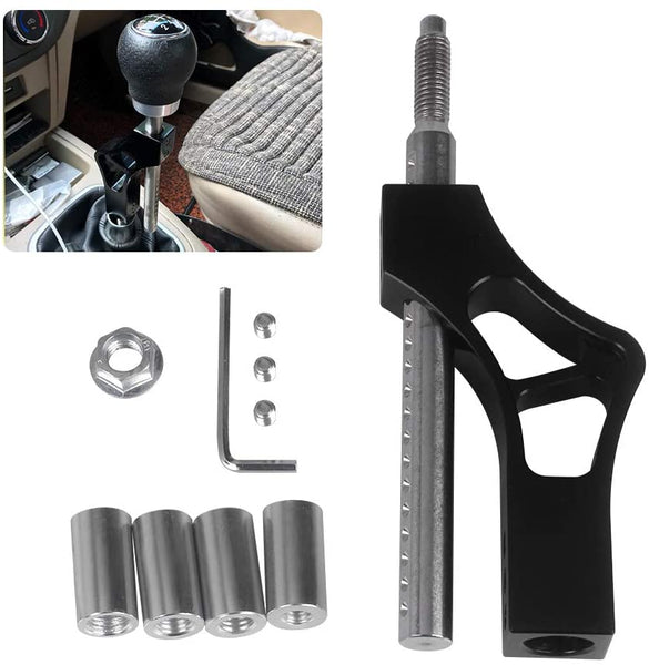 Carrfan Adjustable Gear Shift Knob Extender Height Lever Extension Car Gear Shifter Extender Kit with 4 Adapters