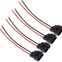 Zreneyfex 90980-11246 Ignition Coil Connector Pigtail Plug Harness for Toyota Lexus Mazda RX7 1JZ-GE 1JZJZ-GTE 2JZ-GE 2JZ-GTE 4pcs