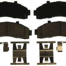 Wagner QuickStop ZD652 Ceramic Disc Pad Set Includes Pad Installation Hardware, Front