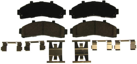 Wagner QuickStop ZD652 Ceramic Disc Pad Set Includes Pad Installation Hardware, Front