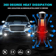 Viesyled 9005 HB3 Fog Light Bulbs LED 35W Ultra Extremely Bright 3030 Chips 2000 Lumens 6000K Xenon White 12-30V Replacement Fog Spot DRL Daytime Light Bulbs Lamps (Pack of 2)