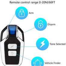 Onvian Remote Control for Wireless Anti-Theft Motorcycle Bike Vehicle Alarm