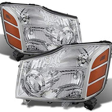 For 04-15 Titan Pickup Truck 05-07 Armada Headlights Front Lamps Direct Replacement Pair Left + Right