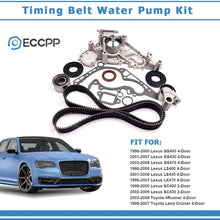 Timing Belt Kit with Water Pump, ECCPP TBK298WPT for 1998-2007 Lexus Toyota Tundra 4Runner Sequoia 4.7L 2UZFE