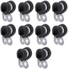DERCLIVE 10Pcs (6mm) Fuel Line Clamps Rubber Cushion Clamp