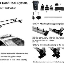 SCITOO Roof Rack fit for Toyota Camry 2012-2018,for Toyota Corolla 1990-2018,for Volkswagen CC 2009-2017,for Volkswagen e-Golf 2015-2017 Cargo Carrier Kayak Rooftop Luggage Crossbar - Max Load 150LBS