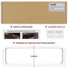 VIPMOTOZ Third Brake Light Gasket Seal Replacement Foam For 2004-2008 Ford F-150 Lincoln Mark LT Pickup Truck - Upgrade 4mm Thickness, Double Side Ultra Strong Adhesive