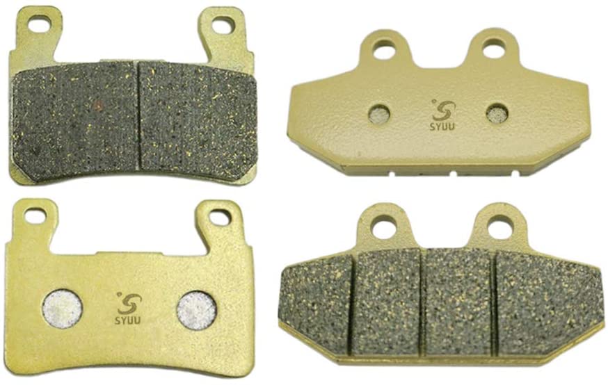 SYUU Motorcycle Replacement Front and Rear Brake Pads Brakes for Harley Davidson FLDE Deluxe FXBB Street Bob FXBS/FXFB Fat Bob FXLR Low Rider 2018 FA265F FA710R