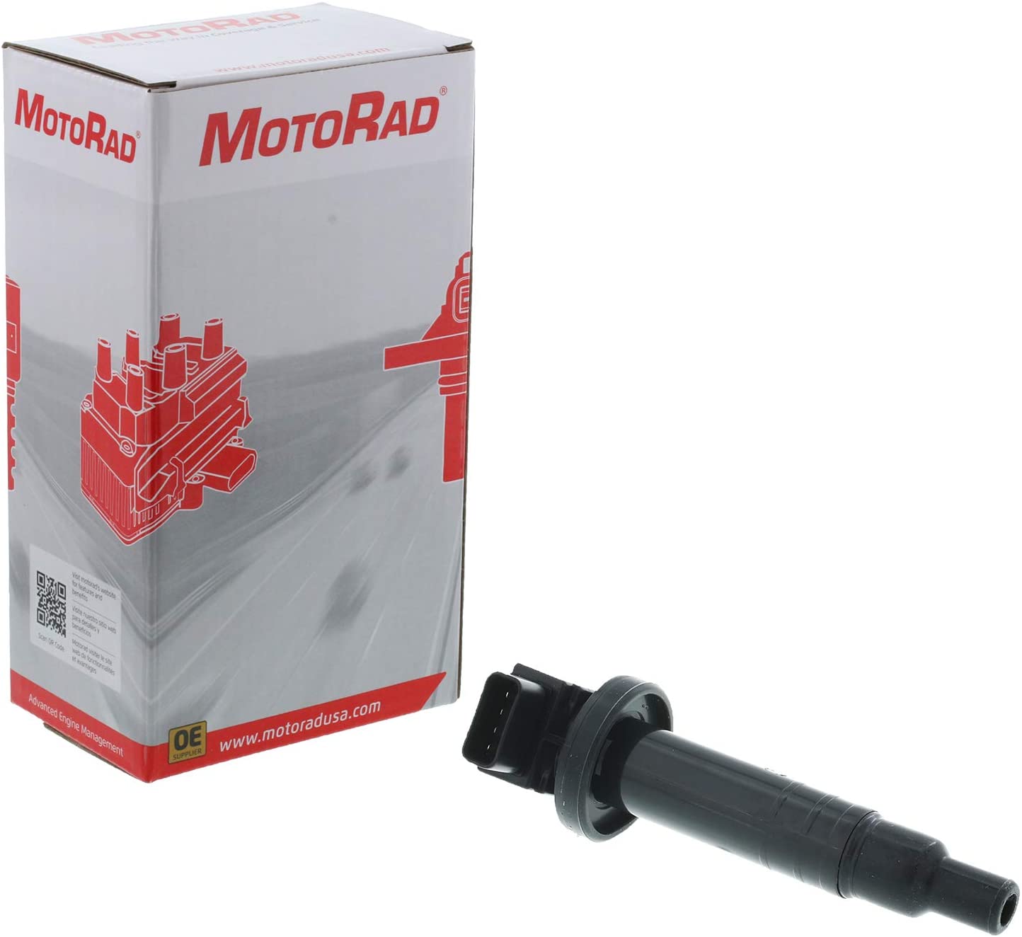 MotoRad 1IC161 Ignition Coil | Fits select Scion xA, xB, Toyota Echo, Prius, Yaris