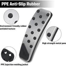 BORDAN Dodge Challenger Chrysler Accelerator Gas Pedal Brake Pedal Cover Aluminum Performance Foot Pedals Set Non-Slip Replacement Pedal Pad Fit for Dodge Challenger Chrysler 300 2009-2019