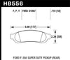 Hawk Performance HB556P.710 SuperDuty Brake Pad