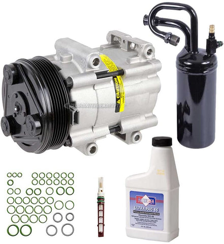 AC Compressor w/A/C Drier Expansion Oil & O-Rings For Ford Explorer Ranger V6 Mazda B3000 B4000 Mercury Mountaineer - BuyAutoParts 60-80126RK New
