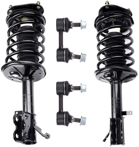 HUBDEPOT 4PC Front Strut Spring Assembly Stabilizer Bar Link Kit Fit for 1993-2002 for for TOYOTA Corolla [US Stock]