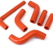 Motorcycle Orange Reinforced Silicone Radiator Coolant Hoses Kit For KTM 400 450 525 EXC 02-06