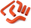 Motorcycle Orange Reinforced Silicone Radiator Coolant Hoses Kit For KTM 400 450 525 EXC 02-06