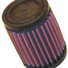 K&N Universal Clamp-On Air Filter: High Performance, Premium, Washable, Replacement Engine Filter: Flange Diameter: 1.25 In, Filter Height: 4 In, Flange Length: 0.75 In, Shape: Round, RU-0100