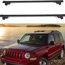 ROADFAR Roof Rack Aluminum 50" Top Rail Carries Luggage Carrier Fit for 2007-2011 for Jeep Patriot Sport Utility 4-door Baggage Rail Crossbars with Lock