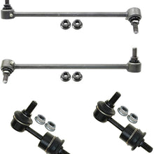 Detroit Axle - Rear + 12.64'' Front Sway Bar Links for 2011-2014 Hyundai Sonata L4 2.4L NON-Hybrid - Not for Sport Suspension