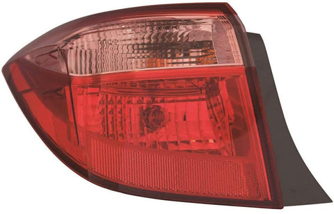 For Toyota Corolla E/L/LE Model Tail Light Assembly 2017 2018 2019 Driver Side Outer Halogen Type For TO2804130 | 81560-02B00