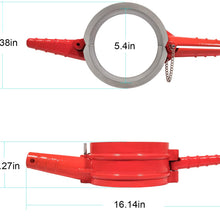 Piston Ring Compressor Tool 5.4" bore and Anti-Polishing Ring Adapter Set Alternative to 5299448 PT-7040 for Cummins ISX Caterpillar 3400 CAT C15