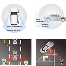 Newest Upgrade Blind Spot Mirror, Ampper 2" Round HD Glass Convex Aluminum Frame Wide Angle Rear View Mirror For All Universal Vehicles Car Suv (Pack Of 2)