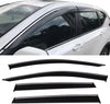 Window Visors Compatible With 2017 Honda CRV | Smoke Tinted/Semi-transparent PC Injection Polycarbonate CR-V Shade Rain Sun Guard Wind Vent Air Deflector by IKON MOTORSPORTS | 2018
