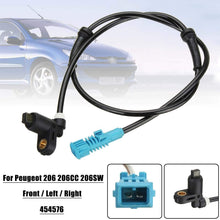 no logo RQBHD Car Front Left Right ABS Wheel Speed Sensor for Peugeot 206 206CC 206SW 1998-2017 454576