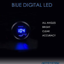 HOTSYSTEM Universal Water Temp Gauge Temperature Meter Electronic Blue Digital LED DC12V 2inches 52mm for Car Automotive(Fahrenheit)