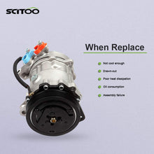 SCITOO AC Compressor CO 4335C Compatible with 2002-2005 for Jeep Liberty 3.7L