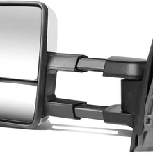 DNA Motoring TWM-031-T999-CH-SM-L Chrome Powered Tow Mirror+LED Smoked Left/Driver [For 88-02 Chevy GMC C/K]