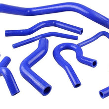 Redcolourful 9pcs/Set Silicone Radiator Coolant Hose Silicone Hose Kit for Honda Civic D15D16EGEK9 Blue