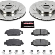 Power Stop K6515 Front Brake Kit with Drilled/Slotted Brake Rotors and Z23 Evolution Ceramic Brake Pads