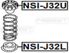 FEBEST NSI-J32L Lower Spring Mount