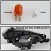 [For 2017-2019 Toyota Corolla L & LE Model] Driver Side Black Housing OE-Style Single Projector Beam Headlight Headlamp Assembly