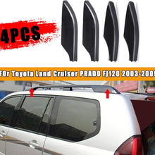 for Toyota Land Cruiser Prado Fj120 2003-2009 Black Roof Rack Cover Luggage bar End Shell 4PCS/LOT Apply to Automobiles