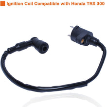 Ignition Coil and A7TC Spark Plug Compatible with Honda TRX300 FourTrax 1988-2000
