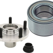 Front Wheel Hub and Bearing Assembly Kit Left or Right for 2004-2017 Toyota Camry XLE SE LE L4 V6 2.4L 2.5L 3L 3.3L 3.5L FWD 2004-2007 Sienna 2004-2008 Solara 2005-2007 Avalon 930400 510063