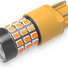Alla Lighting Super Bright T20 7440 7443 LED Turn Signal Light Bulbs WY21W 7440NA 7444NA 7440 7443 LED Bulbs High Power 2835 Chipsets 7440 7443 Amber Yellow Cars Trucks Blinker Lights Lamp Replacement