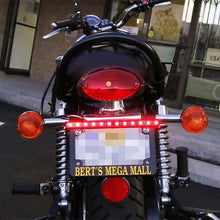 iJDMTOY (1) Brilliant Red Universal 12-SMD LED Aluminum Bar Compatible With Motorcycle Bike ATV Car RV SUV, etc On Brake Tail Light & Left/Right Turn Signal Lamp