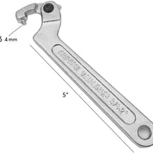 Vmotor Chrome Vanadium Adjustable C Spanner Hook Wrench Tool - 3/4-2"(19-51mm)