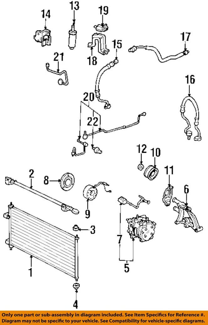 Genuine Honda 80331-SV7-A11 Condenser Pipe