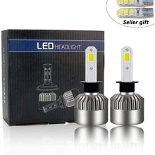 Car Headlight H13 9008 Hi/Lo LED COB CSP 12V 24V 60W 2PSC Car Headlight Bulb Cool White 6500K For Bright 7200LM-1Year Warranty (H13)