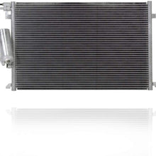 A-C Condenser - PACIFIC BEST INC. For/Fit 03-10 Saab 9-3 10-11 9-3X Manual Transmission 2.0L Engine - With Receiver & Dryer - 12793295