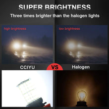 cciyu White 6000k H11 H8 H16 LED Bulbs 144SMD LED Bulbs with Projector Replacement for Fog Light,2Pack