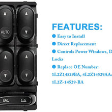 1L2Z14529BA Driver Side Master Power Window Switch for Ford F250 F350 F450 F550 Super-Duty 2002, 2003, 2004, Ford Explorer 2002, 2003, Ford Excursion & Mercury Mountaineer 2002-2005