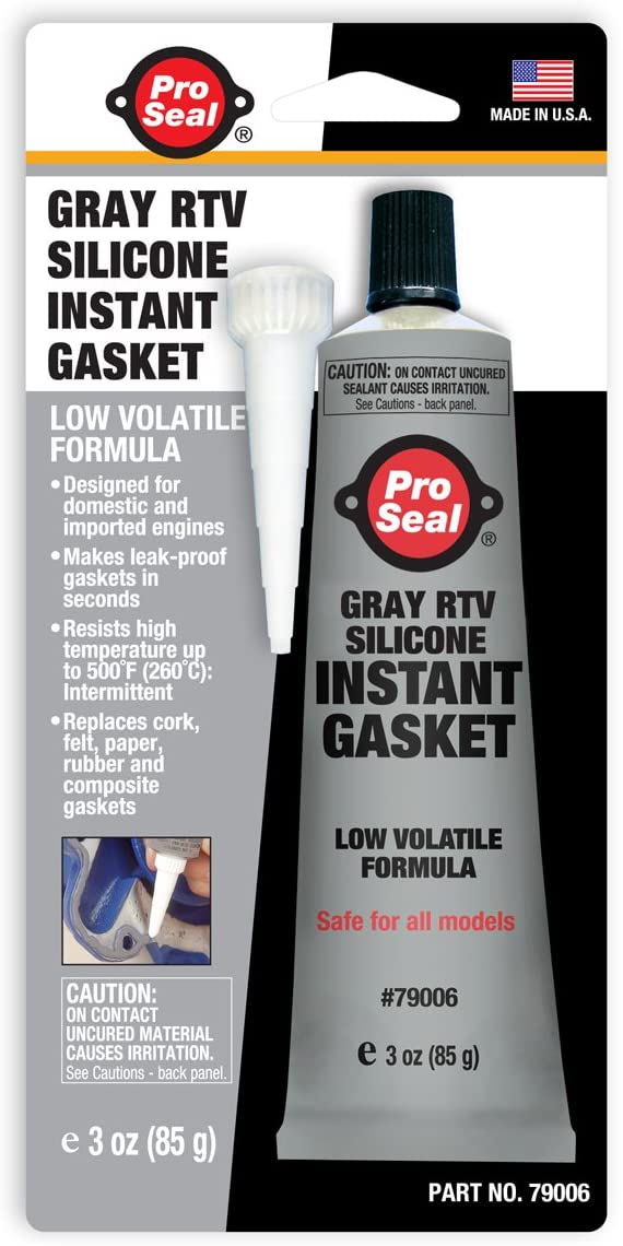 Pro Seal 79006 Aluminum RTV Silicone Sealant. 3 oz.