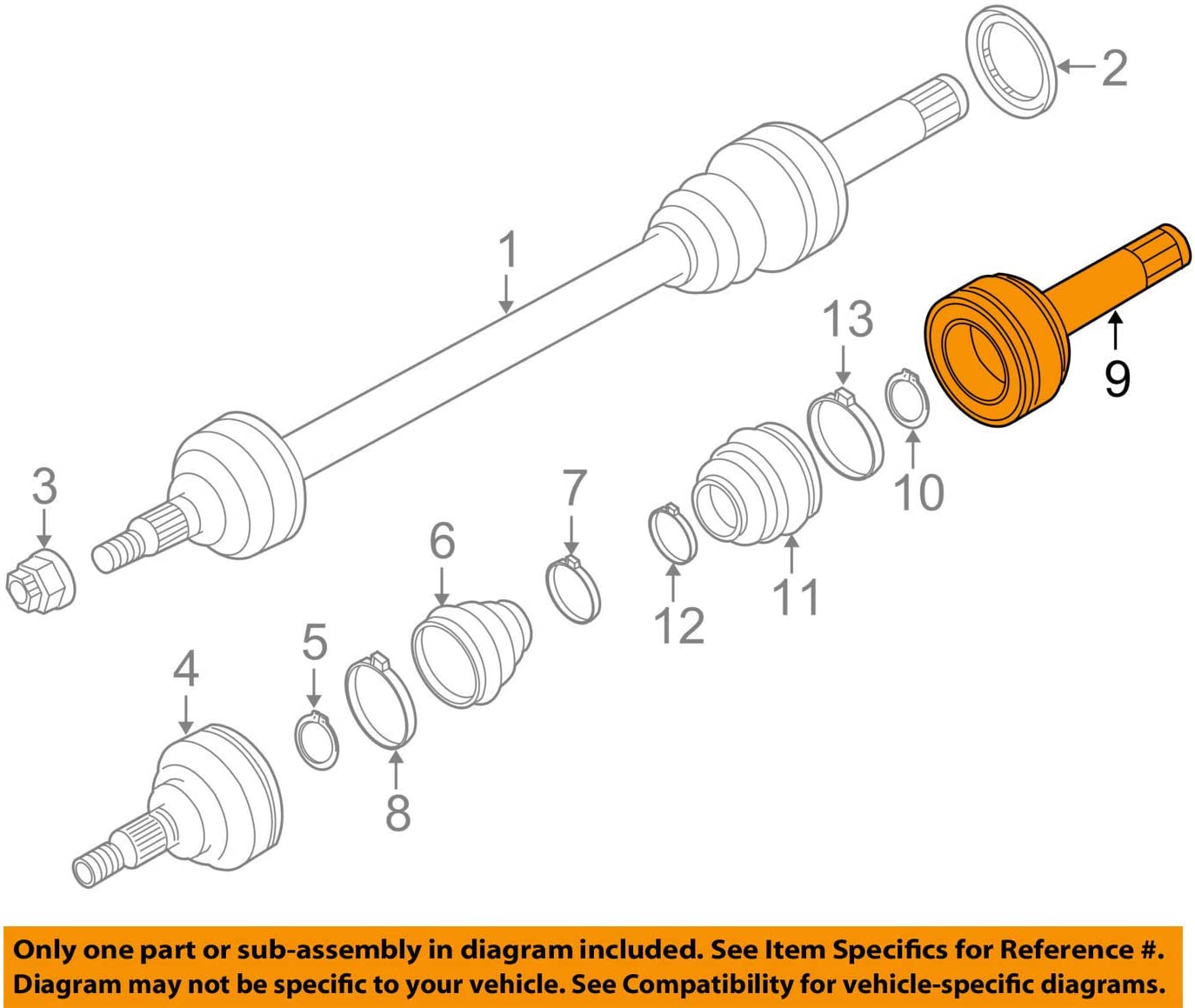 Porsche 970 332 033 01, CV Joint