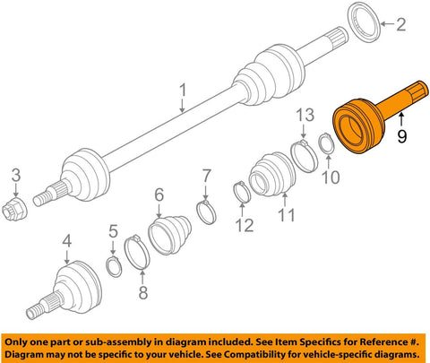Porsche 970 332 033 01, CV Joint