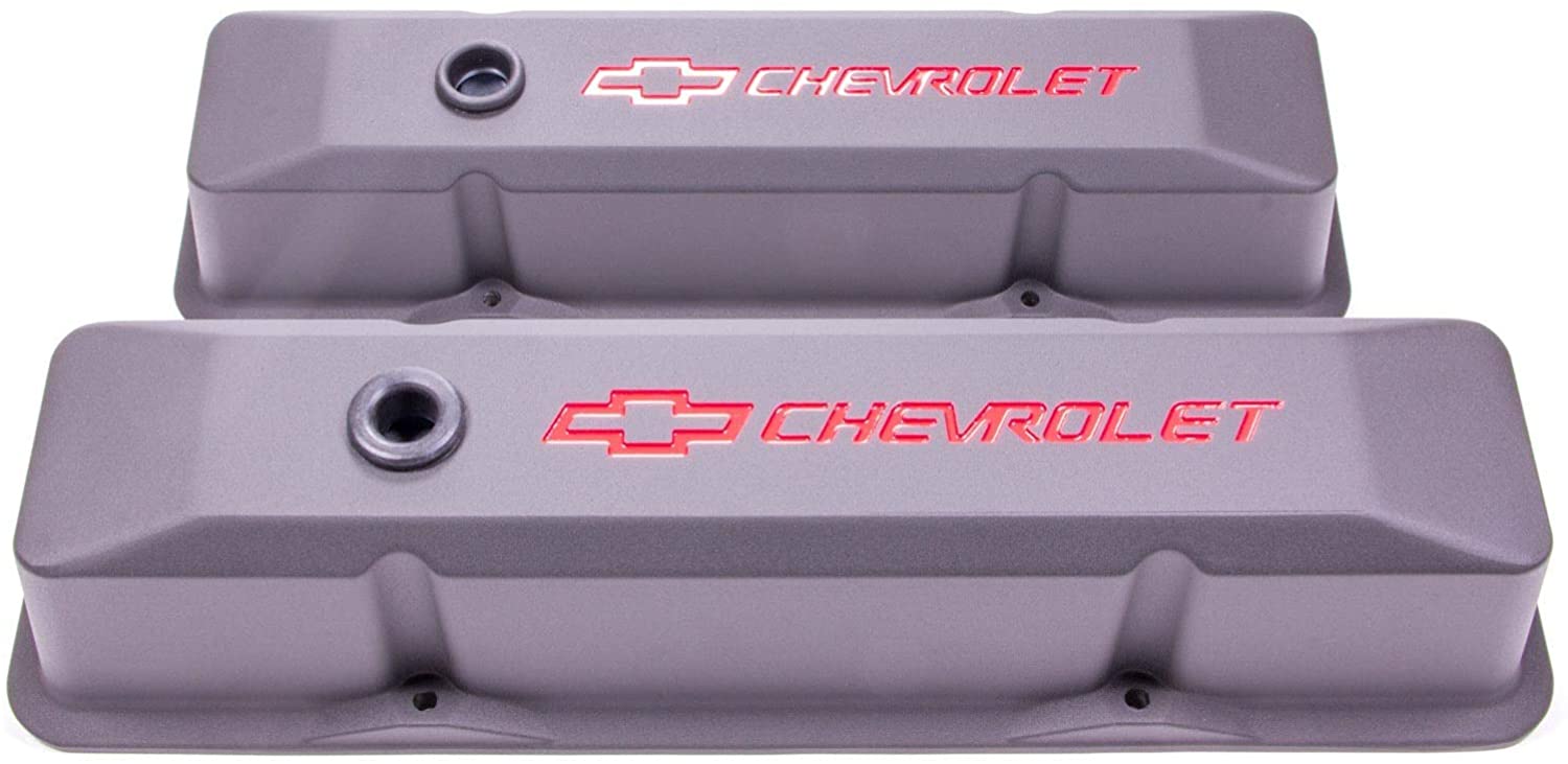 Proform 141-116 SBC Blk Crinkle Die Cast Valve Cover - Tall with Baffle